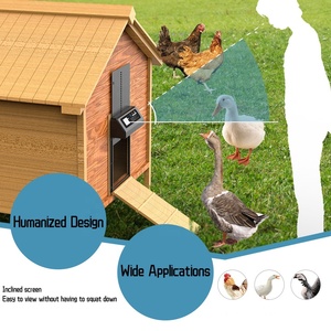 <span class=keywords><strong>Porte</strong></span> de <span class=keywords><strong>poulailler</strong></span> électrique en alliage d'aluminium pour usage domestique, avec fonction de levage programmable – Offre spéciale - Product Image 4