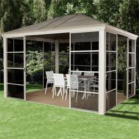 Kit d'extension de maison en verre préfabriqué moderne-véranda à cadre en aluminium pour ajout de maison et véranda