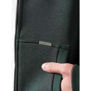 Sweat à capuche zippé en molleton French Terry vert Racing, 500 g/m², lavé aux enzymes, léger, avec motifs sérigraphiés, tailles XXS-XL - Product Image 4