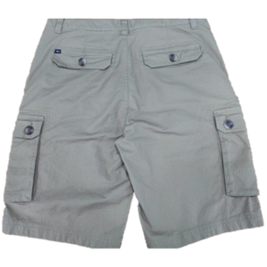 Shorts cargo décontractés pour hommes avec poche à fermeture éclair, coton, élasthanne, tissus ripstop, vêtements lavés - Product Image 2