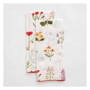Toallas de Agua de Secado Rápido, Ecológicas, Elegantes, Japonesas, de Tela Suave de Lino y Algodón Fino con Estampado Floral Vintage para los Días de la Semana - Product Image 4