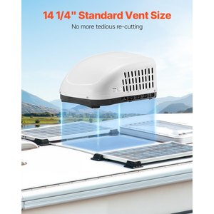 เครื่องปรับอากาศแบบไม่มีท่อระบายอากาศสำหรับรถบ้าน VEVOR 15000 BTU 65 เดซิเบล เงียบ พร้อมกล่องกระจายลม - Product Image 4
