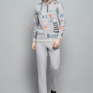 Conjunto Deportivo Casual con Capucha para Hombre, Diseño Moderno para Invierno, Marca Discreta, Líneas Limpias, Transpirable y Ligero, Dos Piezas para Actividades al Aire Libre - Product Image 6