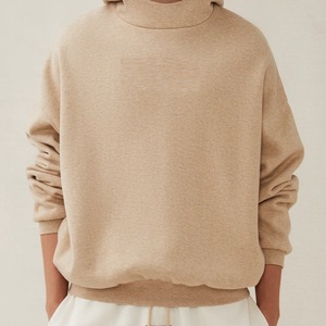 Sweat-shirt à capuche oversize de luxe unisexe pour femmes et hommes, en molleton uni, brodé, teint uni, perlé, au design crocheté - Product Image 3