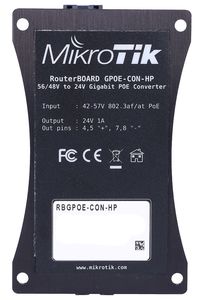 MikroTik RBGPOE-CON-HP <b>Voltage</b> <b>Converter</b>, PoE, 48V to 24V - Product Image 4