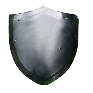 Bouclier de chauffage médiéval Bouclier de chevalier croisé Bouclier de décoration fait main Viking - Product Image 5