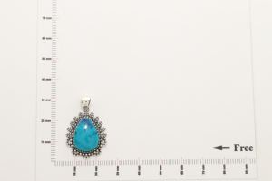 Pendentif élégant en argent sterling 925 de qualité supérieure, serti de shattuckite en forme de poire, finition haut de gamme, cadeau de mode - Product Image 3