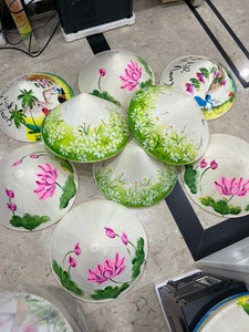 Sombrero cónico vietnamita de hoja de palma de bambú Estilo de imagen personalizable Listo para enviar para uso diario o informal - Product Image 5