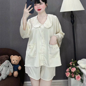 [COSTURA DE FÁBRICA] PW60 2025 Ropa de dormir Pijamas de mujer 100% Tela de algodón para ayudar al usuario a sentirse cómodo en todas las actividades - Product Image 3