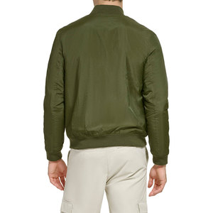 Blouson aviateur décontracté à la mode personnalisé pour hommes Veste longue d'hiver avec col montant à revêtement fin pour la vente en gros - Product Image 4