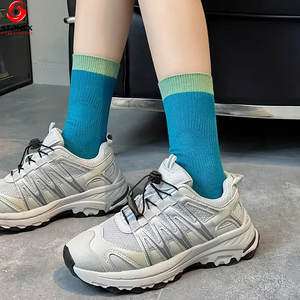 Chaussettes pour femmes personnalisées, différentes couleurs, automne, antidérapantes, séchage rapide, coton, logo personnalisé, usage quotidien - Product Image 3