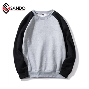OEM Logo personnalisé Sweatshirts à capuche d'hiver en coton et polyester épais pour hommes, sweatshirts à col rond, polaire unisexe épaisse et unie pour tous - Product Image 1