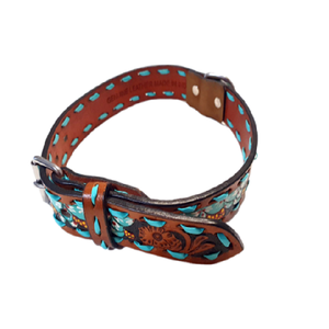 Colliers et laisses de chien en cuir de qualité supérieure de couleur rouge Réglable Confortable Premium Style 2025 Colliers de chien de meilleur vendeur - Product Image 4