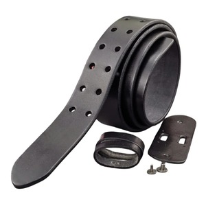 Cinturones de cuero genuino personalizados de marca de moda con logotipo personalizado de color sólido para hombres - Product Image 4