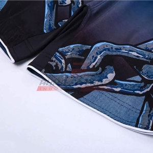 2025 Custom Logo MMA Boxing <b>Shorts</b> Hot Selling Casual Gym Sports Wear with <b>Elastic</b> <b>Waist</b> & Solid Pattern OEM Service Available - Product Image 5