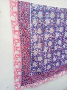 Handmade Indian Cotton Scarf Summer <b>Shawl</b> Modal Material Hand Block Print Floral Pareo Sarong Sexy Beach Wear Wholesale Lot - Product Image 5