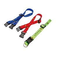 Collier pour chien classique en nylon à motif animalier avec boucle en plastique réglable, idéal pour les petits animaux, utilisable toute l'année