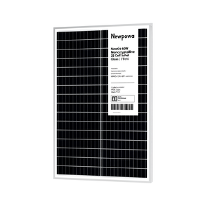Panneau solaire monocristallin Newpowa 60W 32 cellules NPA60S-12K-N-18V PERC avec face en verre - Product Image 2