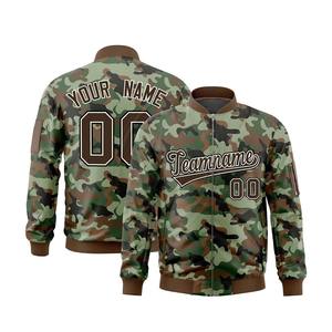 Veste universitaire personnalisée pour hommes, support de manteau de baseball coupe-vent à fermeture éclair complète, style letterman cousu personnalisé, conception de bombardier décontracté - Product Image 1