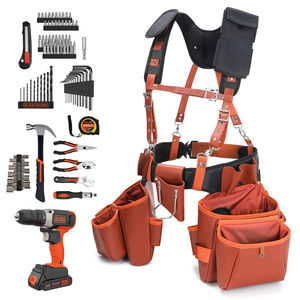 กระเป๋าใส่ของอเนกประสงค์สำหรับช่างไฟฟ้าหนัง PU กระเป๋าเครื่องมือกันน้ำกระเป๋าคาดเอวกระเป๋าคาดเอวสำหรับทำงาน - Product Image 2