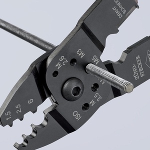 Alicates de crimpado KNIPEX de 230 mm para cables de 0.5-6 mm (AWG 20-10), longitud de 230 mm - Product Image 6