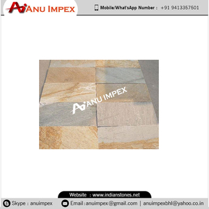 Timeless Elegance Natural Stone Tiles Golden Polished <b>Slate</b> for Modern Villa Split Surface Finish - Product Image 6