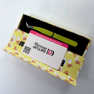 Pince à épiler pour cils anti-magnétique et anti-statique Getup Brosons Impex, en acier inoxydable, pointe lisse, outil de précision, emballage personnalisé - Product Image 6
