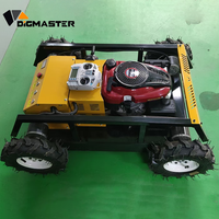 Tondeuse à gazon RC tout-terrain 4x4, 8HP, hybride essence-électrique, pour pente de 35 degrés