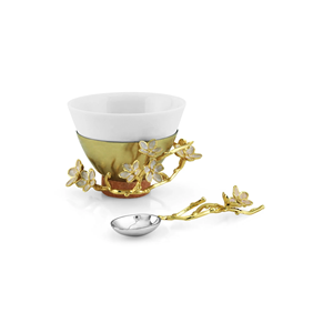 High Quality Metal Bowl and Brass Spoon Stand <b>Dinnerware</b> Table Bowl Indian Hand Crafted Brass Metal Decorative Tableware - Product Image 4