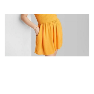 Tuta Intera Senza Maniche Wild Fable da Donna, Colore Arancione Mango, a Vita Alta, Senza Spalline, Traspirante, Ideale per la Spiaggia, Taglia S - Product Image 3