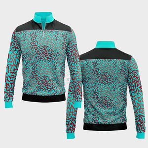 Veste de sport de haute qualité personnalisée pour hommes, femmes et jeunes, vêtements de sport à séchage rapide, pull d'équipe, fermeture éclair intégrale, veste de sport - Product Image 4