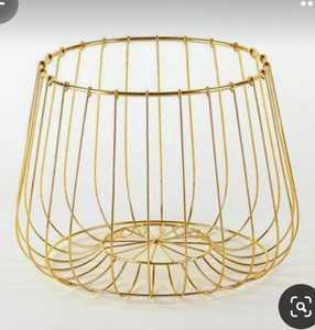 New Trend Luxury <b>Black</b> Color Round Shape Modern Storage Item Fruit <b>Basket</b> Bowl Metal Iron <b>Wire</b> Tabletop Decorative Custom Size - Product Image 5