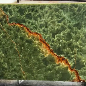 แผ่นหินโอนิกซ์สีเขียวเข้มแผ่นหินธรรมชาติแผ่นหินอ่อนโอนิกซ์ - Product Image 1