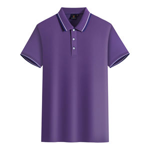Polos en coton de qualité avec logo brodé sur mesure pour hommes, vêtements de sport de marque décontractés, polos à la mode à la maison, hauts unisexes - Product Image 3