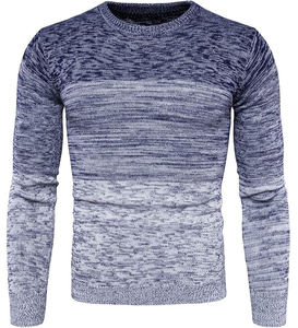 Wholesale Long Crew Neck Sweatshirt 280 GSM Solid Knitted Men <b>Jumper</b> Cut Out Men's Pullover for Autumn - Product Image 5