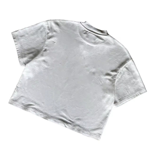 Camiseta de lujo de cuello redondo de alta calidad OEM, camiseta Unisex de algodón de corte regular personalizada 100% algodón, camiseta en blanco de gran tamaño para hombres - Product Image 4