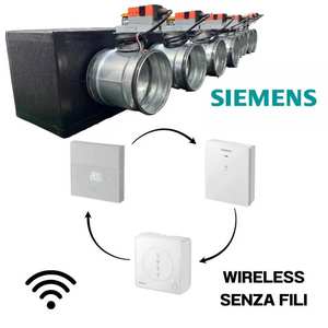 Unité de contrôle Siemens pour registres motorisés Wi-Fi 8 zones avec interface et connexion latérale VMC pour systèmes CVC - Product Image 4