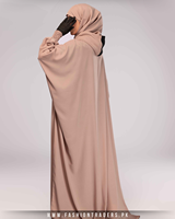 Robe longue ample respirante de haute qualité avec poche kangourou intégrée et capuche pour tenue islamique modeste pour femmes musulmanes