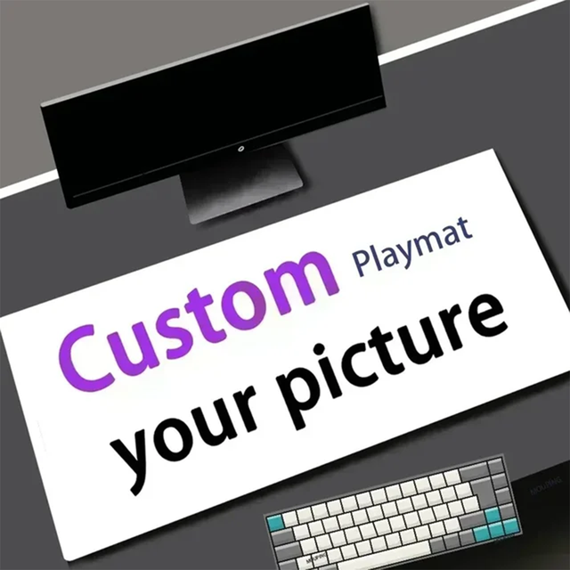 Custom Your Picture Mouse Pad Non Slip Rubber Base Durable Smooth Surface Desk Mat for Game Office Home Setup