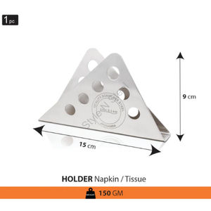 ที่ใส่กระดาษเช็ดปากสเตนเลสสตีลพรีเมียมสีเงินสไตล์คลาสสิกโรงแรมร้านอาหารเครื่องประดับบนโต๊ะ - Product Image 2