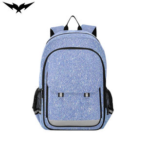 Lightweight Glitter <b>Backpack</b> for Kids Padded Back Adjustable Straps Zipper Closure Waterproof Square Shape High Quality - Product Image 2