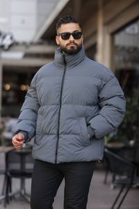 Chaqueta Larga de Invierno para Hombre, Acolchada, Impermeable, con Cierre de Cremallera, Resistente al Viento, para Uso Diario y al Aire Libre - Product Image 6