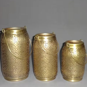 Fer antique en laiton décor à la maison élégant dessus de table noël Matki bougie pilier support artisanat mariage pâques décoratif - Product Image 1