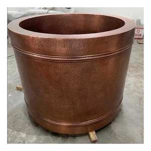 อ่างอาบน้ำทองแดงแบบตั้งอิสระสำหรับห้องน้ำอ่างอาบน้ำผลิตจากอินเดีย - Product Image 5