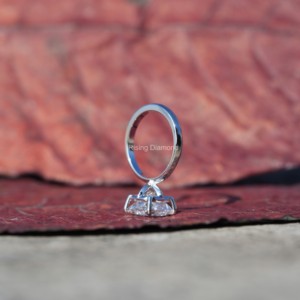 2.00 Ct Princess Cut Lab Grown CVD Diamond Solitaire Bague de fiançailles Cadeau d'anniversaire pour elle - Product Image 6