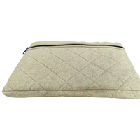 Housse d'ordinateur portable moderne, élégante et de qualité supérieure, fabriquée à la main, en toile de coton écologique, avec fermeture éclair, légère et durable