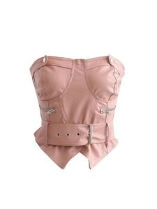 Corset en cuir de haute qualité parfait pour l'entraînement à la taille et le style végétalien Edgy Chic et sans cruauté Élégance intemporelle - Product Image 4