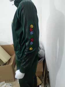 Chándal extragrande personalizado de alta calidad para hombre, tejido French Terry 100% algodón, estampado por sublimación, sudadera con capucha y cremallera y pantalones deportivos para hombre. - Product Image 4
