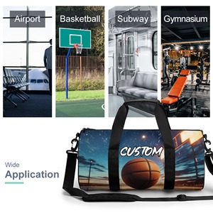 กระเป๋าเดินทางสำหรับผู้ชายน้ำหนักเบาออกแบบโลโก้ได้ตามต้องการน้ำหนักเบากระเป๋าเป้สะพายหลังกลางแจ้งสำหรับใส่เล่นกีฬากันน้ำพกพาไปยิมกระเป๋าทรงดัฟเฟิล - Product Image 4