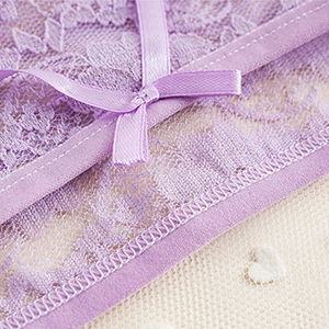 Premium Sexy Lace Panties Women Nylon Spandex Floral Sheer Mesh Breathable Boyshort Lingerie Knitted Hole OEM Wholesale - Product Image 5